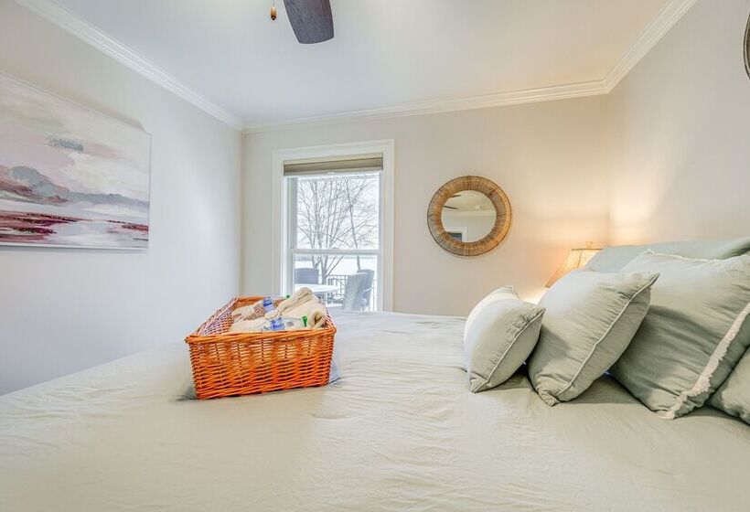 Lakefront Lake Oconee Home: Boat Dock + Hot Tub