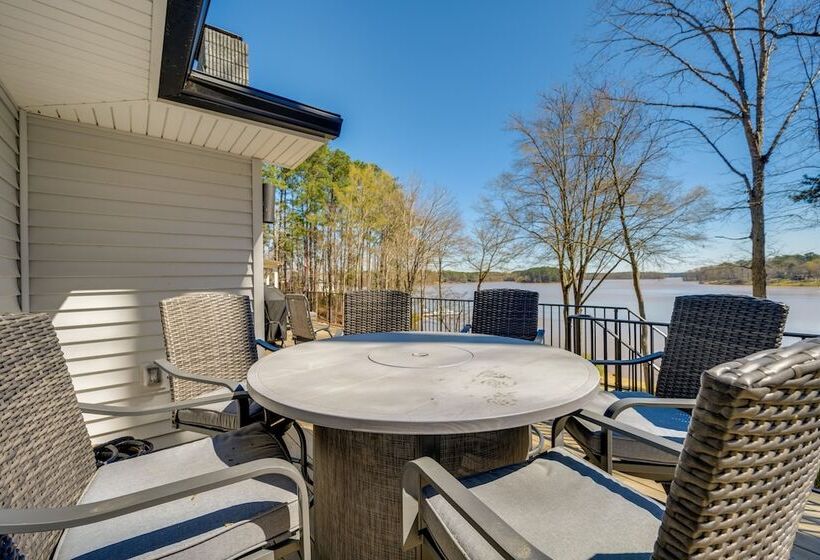 Lakefront Lake Oconee Home: Boat Dock + Hot Tub