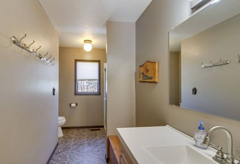 Fire Pit + Lake View: Cozy Park Rapids Cabin