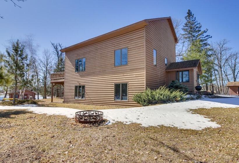 Fire Pit + Lake View: Cozy Park Rapids Cabin