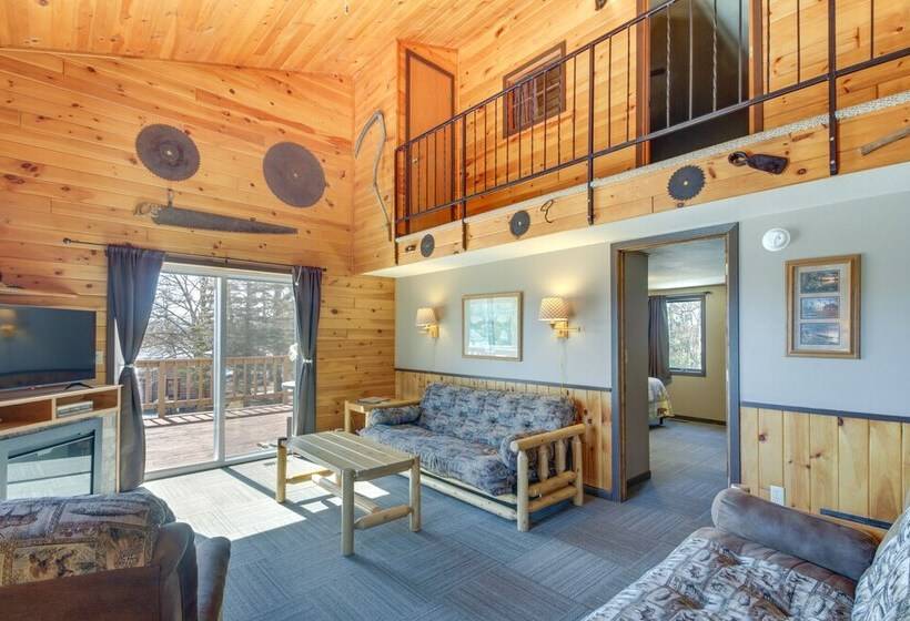 Fire Pit + Lake View: Cozy Park Rapids Cabin