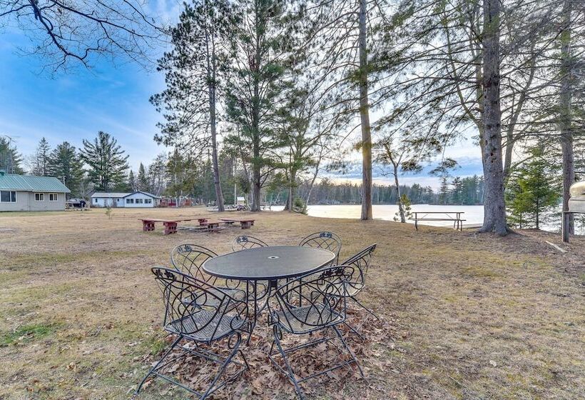 Pet Friendly Couderay Cabin W/ Boat Dock + Grill!