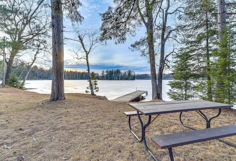 Pet Friendly Couderay Cabin W/ Boat Dock + Grill!