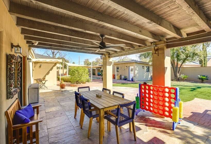 Spacious Uptown Phoenix Home W/ Pool & Yard Games!