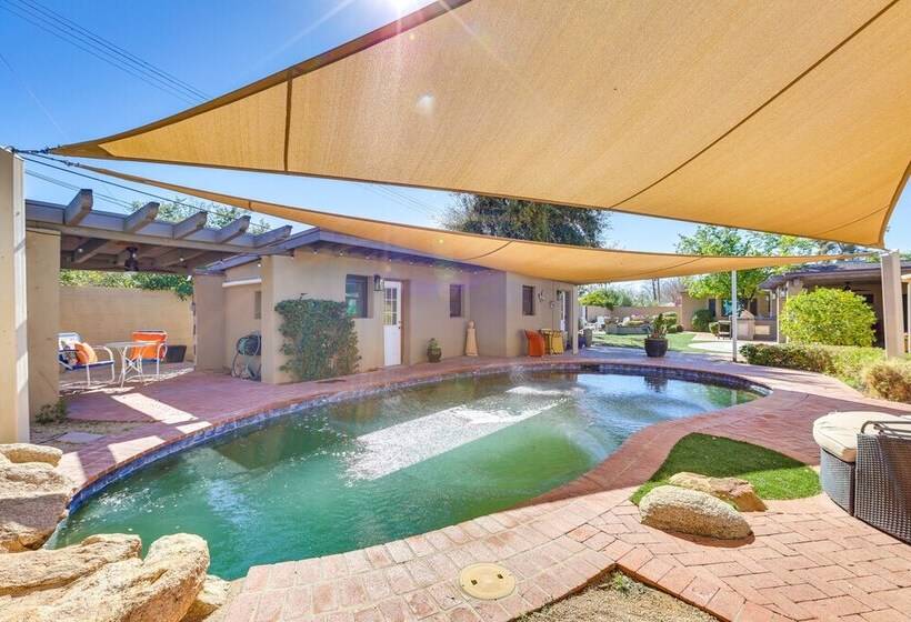 Spacious Uptown Phoenix Home W/ Pool & Yard Games!