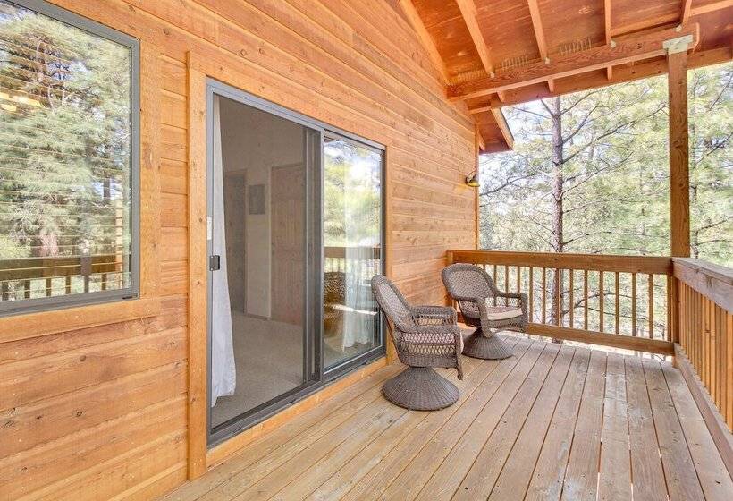 Tranquil Heber Overgaard Cabin W/ Decks & Grill!