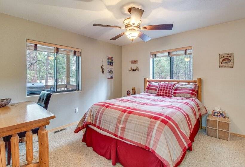 Tranquil Heber Overgaard Cabin W/ Decks & Grill!