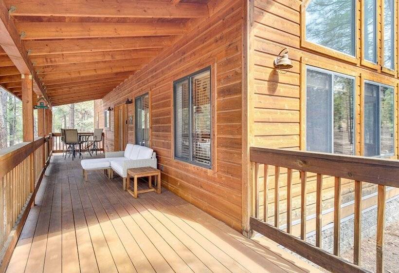 Tranquil Heber Overgaard Cabin W/ Decks & Grill!