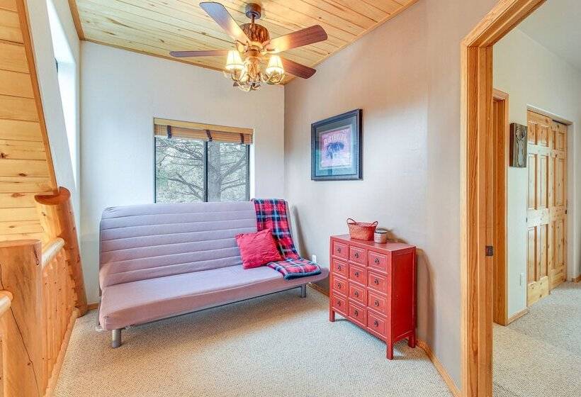 Tranquil Heber Overgaard Cabin W/ Decks & Grill!