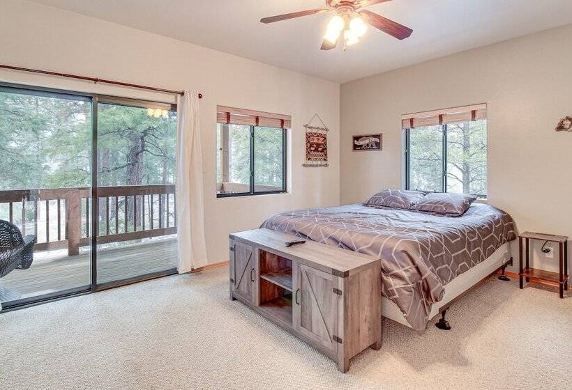 Tranquil Heber Overgaard Cabin W/ Decks & Grill!