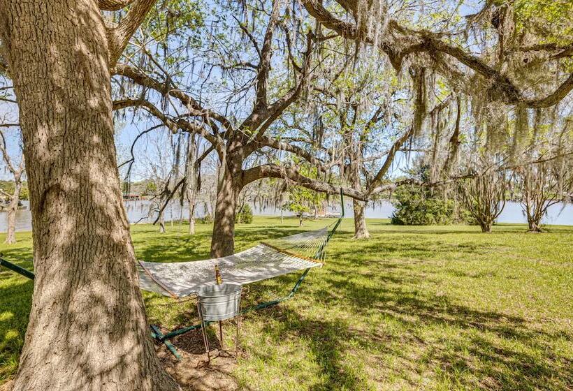 Waterfront Livingston Log Cabin W/ Private Dock!