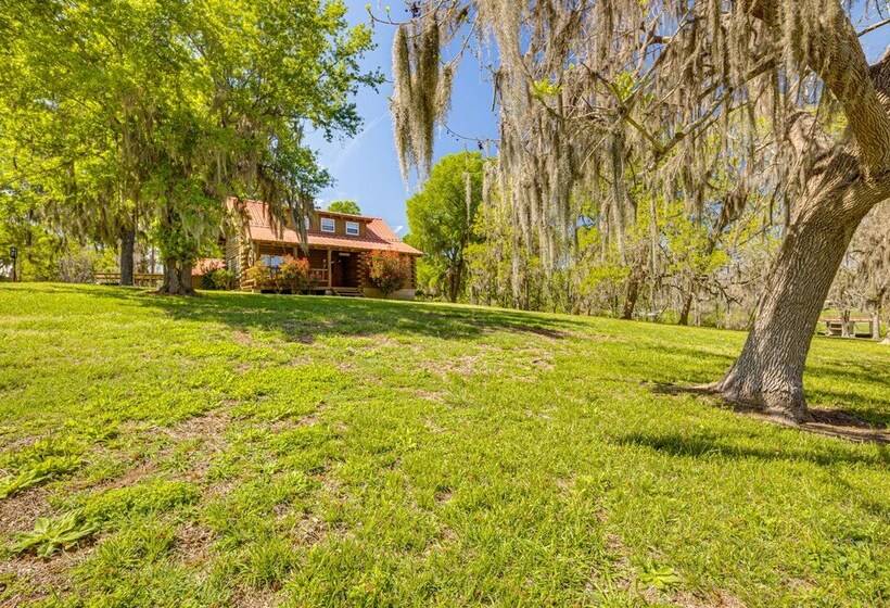 Waterfront Livingston Log Cabin W/ Private Dock!