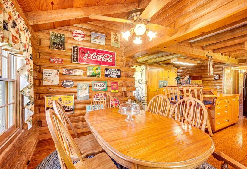 Waterfront Livingston Log Cabin W/ Private Dock!