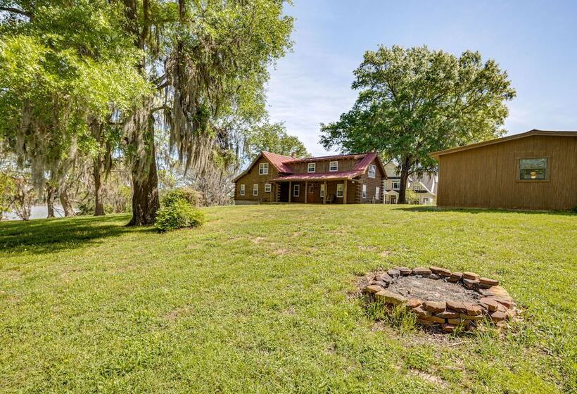 Waterfront Livingston Log Cabin W/ Private Dock!
