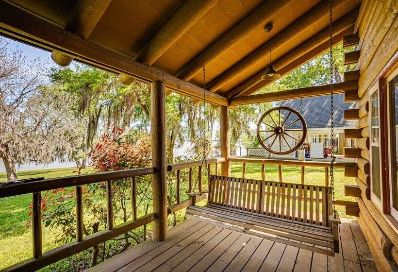 Waterfront Livingston Log Cabin W/ Private Dock!