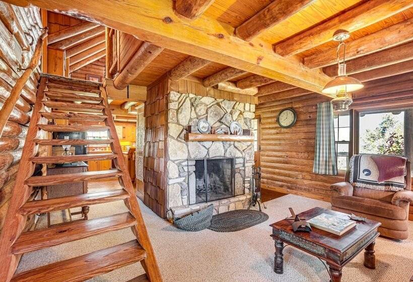 Waterfront Livingston Log Cabin W/ Private Dock!