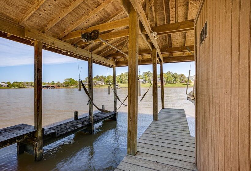 Waterfront Livingston Log Cabin W/ Private Dock!