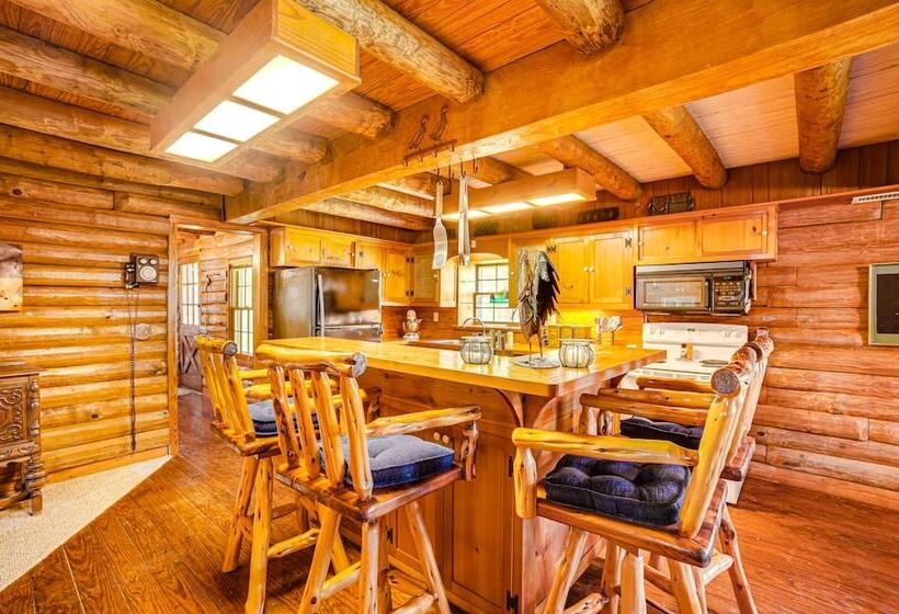 Waterfront Livingston Log Cabin W/ Private Dock!