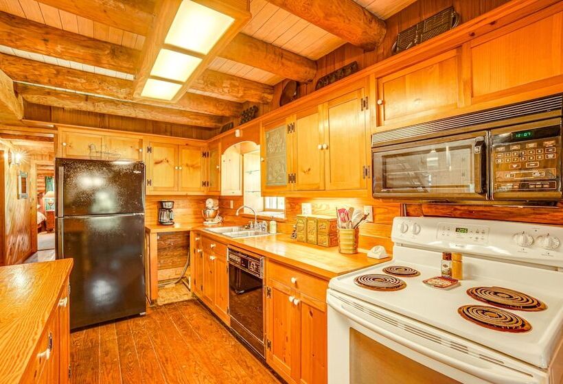 Waterfront Livingston Log Cabin W/ Private Dock!