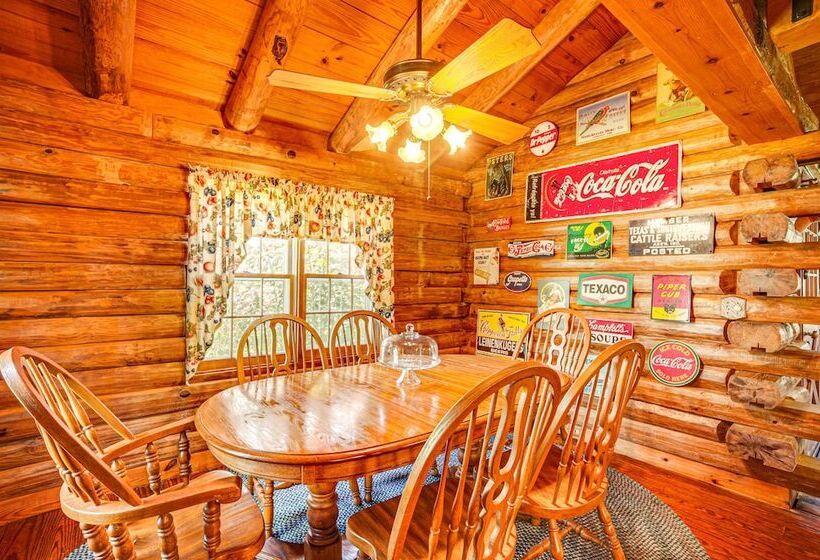 Waterfront Livingston Log Cabin W/ Private Dock!