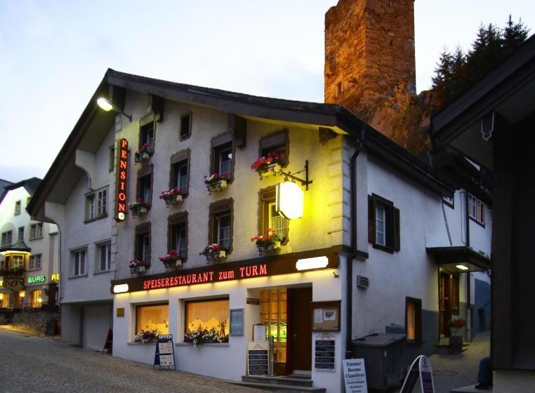 호스텔 Gasthaus Pension Zum Turm