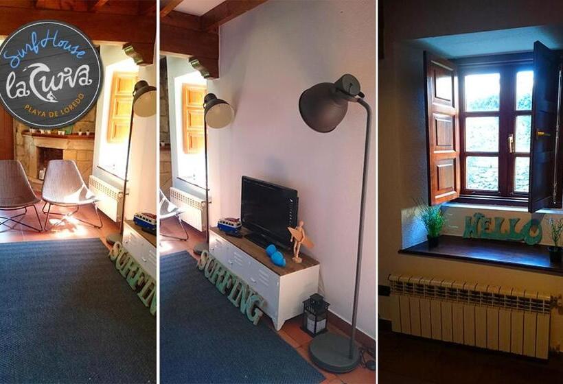 مبيت وإفطار La Curva Surfhouse   Hostel