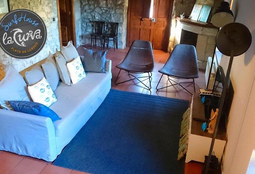 مبيت وإفطار La Curva Surfhouse   Hostel