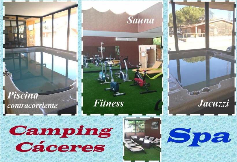 مُتل Hostal Bungalows Camping Cáceres