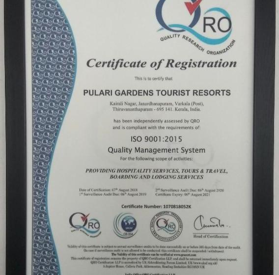 リゾートホテル Pulari Gardens Varkala