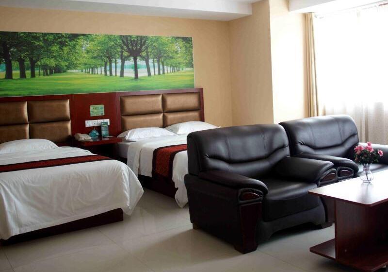 בית מלון כפרי Greentree Inn Shandong Liaocheng Town Dongchang Road Zhuanpan Business