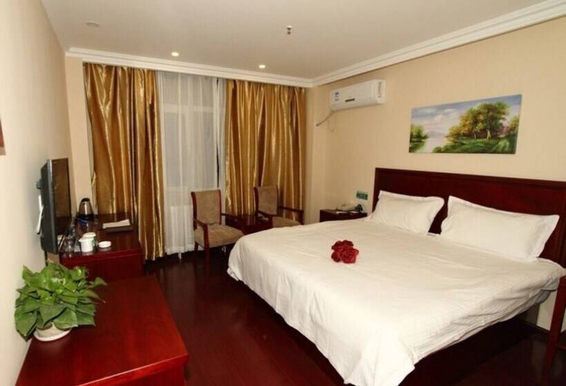 בית מלון כפרי Greentree Inn Tianjing Beichen District Yixingbu Town Huabei Group Subway Station Express