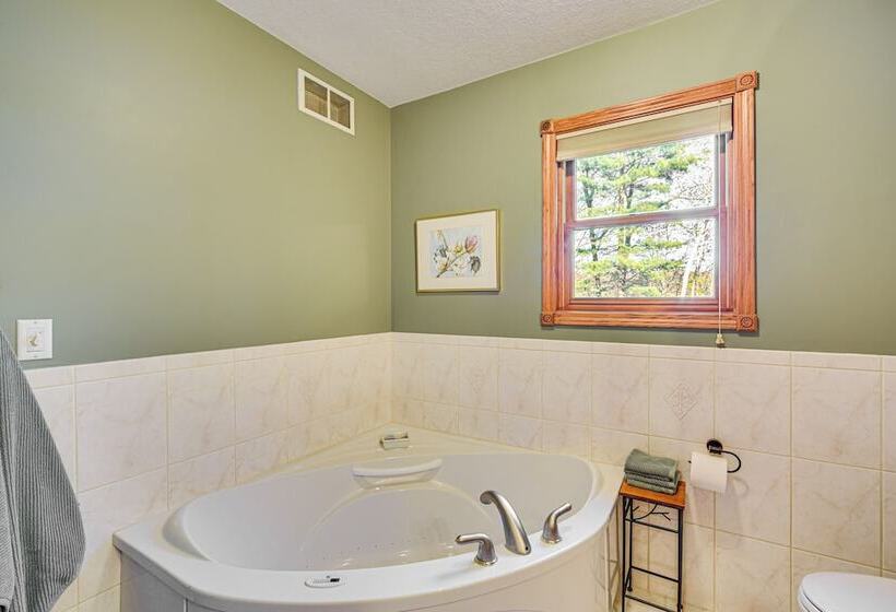 Birch Lake Home On Peninsula: Dock, Deck & Grill!