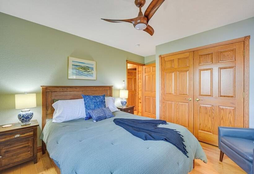 Birch Lake Home On Peninsula: Dock, Deck & Grill!