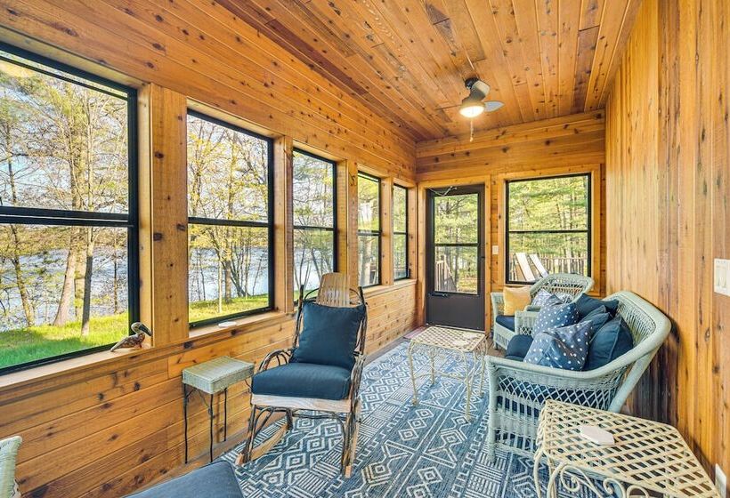 Birch Lake Home On Peninsula: Dock, Deck & Grill!
