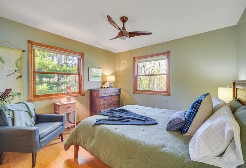 Birch Lake Home On Peninsula: Dock, Deck & Grill!