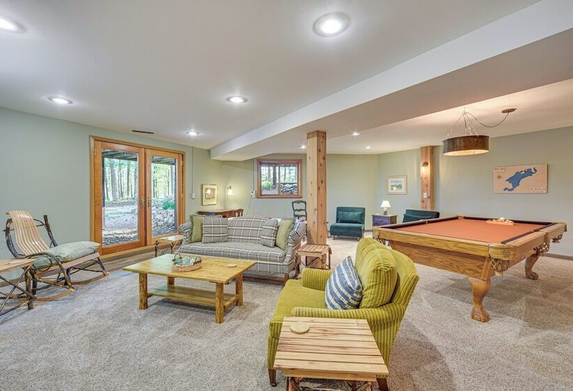 Birch Lake Home On Peninsula: Dock, Deck & Grill!