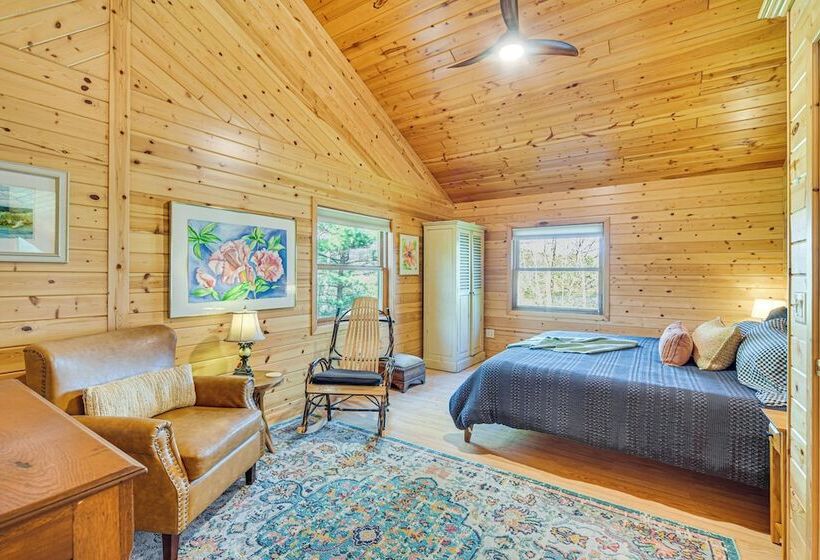 Birch Lake Home On Peninsula: Dock, Deck & Grill!