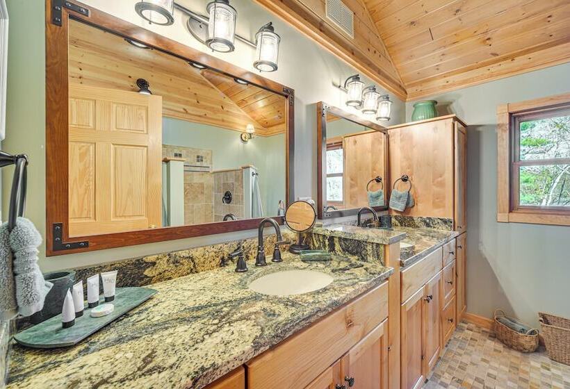 Birch Lake Home On Peninsula: Dock, Deck & Grill!