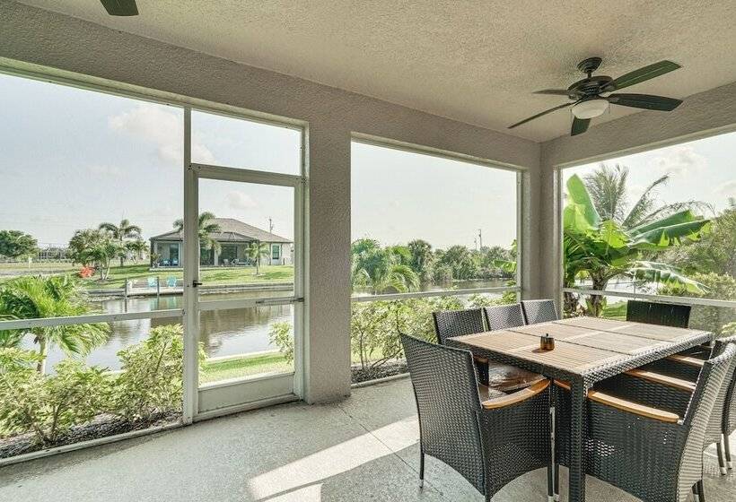 Sunroom & Canal Views: Cape Coral Home Near Parks