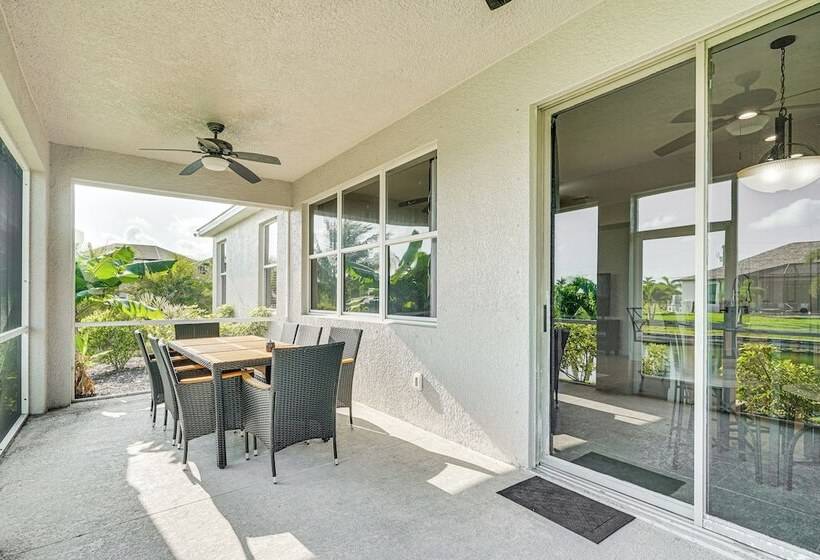 Sunroom & Canal Views: Cape Coral Home Near Parks