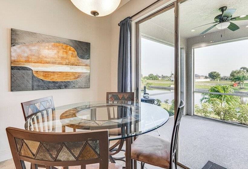 Sunroom & Canal Views: Cape Coral Home Near Parks