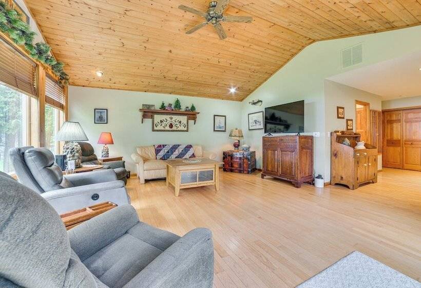 Cheboygan Home W/ Private Boat Dock On Burt Lake!