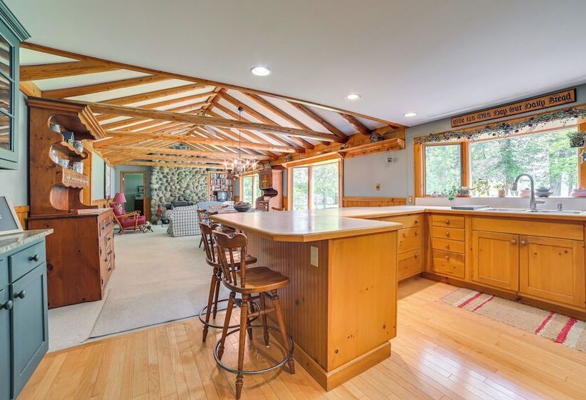 Cheboygan Home W/ Private Boat Dock On Burt Lake!