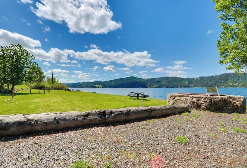 Harrison Home W/ Grill & Lake Views: Walk To Town!