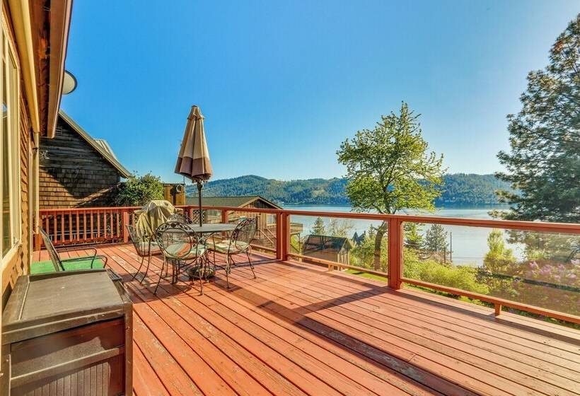 Harrison Home W/ Grill & Lake Views: Walk To Town!