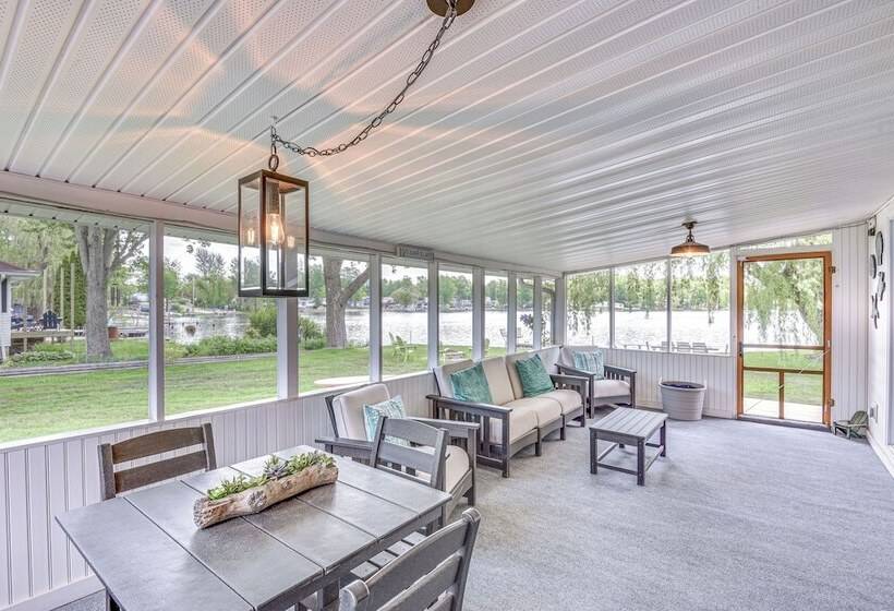 Home On Little Paw Paw Lake W/ Hot Tub & Dock!