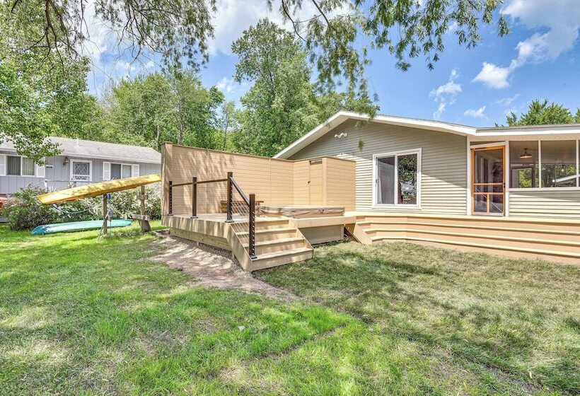 Home On Little Paw Paw Lake W/ Hot Tub & Dock!