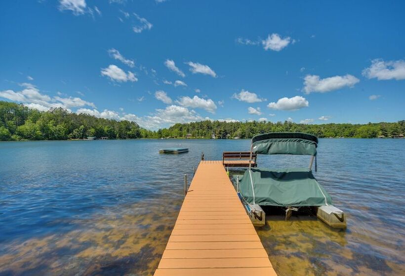 Lakefront Cabin W/ Dock, Fire Pits In Danbury!
