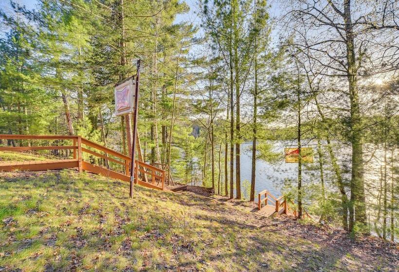 Lakefront Cabin W/ Dock, Fire Pits In Danbury!