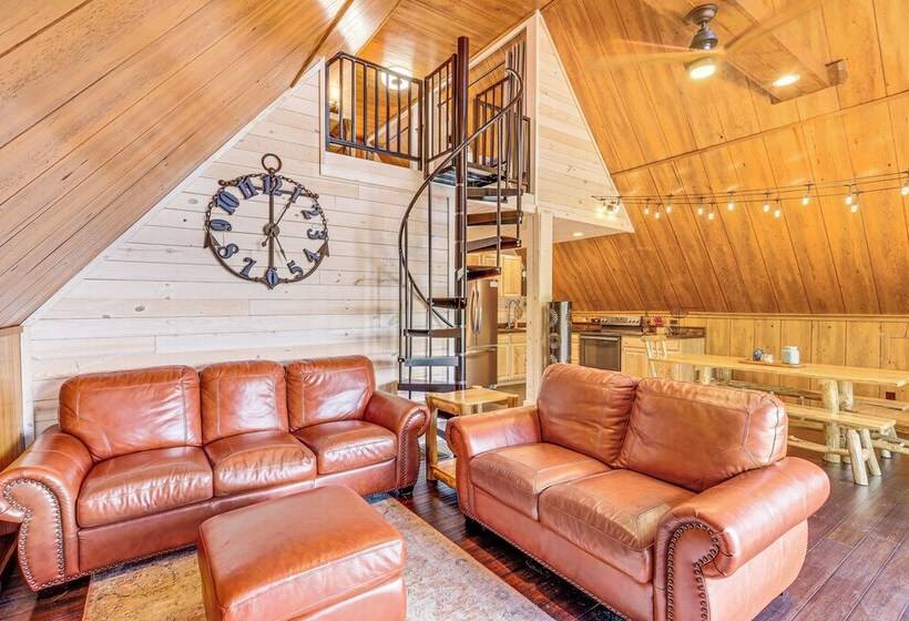 Lakefront Sparta Cabin W/ Private Beach & Dock!